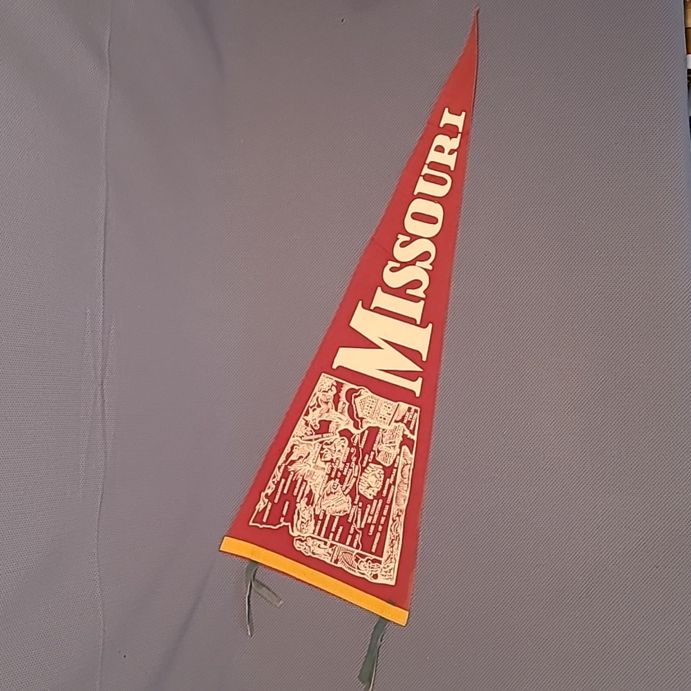 Vintage Missouri Historic Site Souvenir Pennant